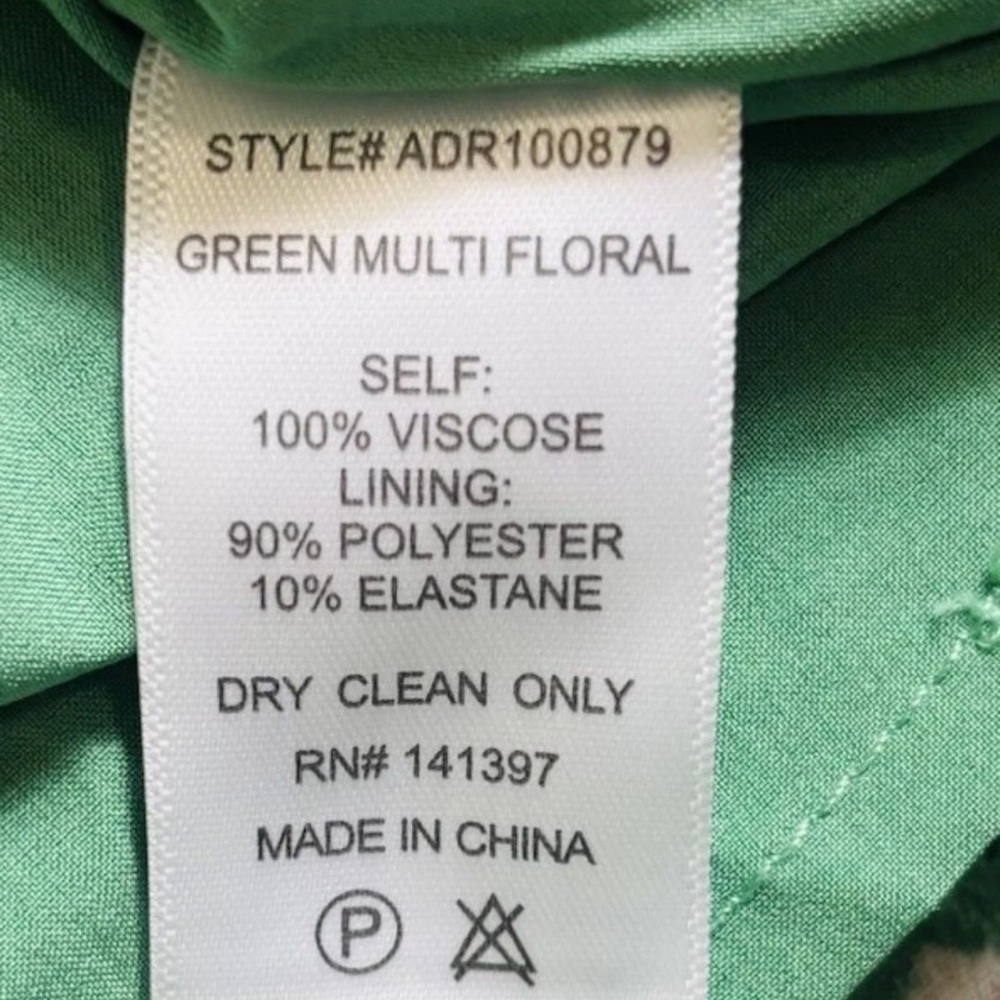 ASTR The Label Green Floral Square Neck Bubble Sleeve Midi Dress - Size XL - Picture 8 of 14